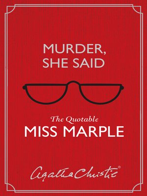cover image of Murder, She Said